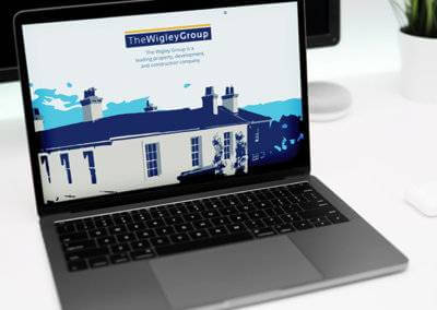 The Wigley Group website produced by oxygen graphics in Rugby