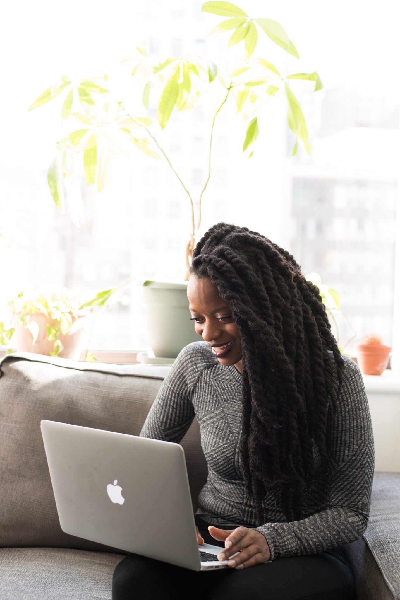 pexels-christina-morillo-1181498 Woman on laptop